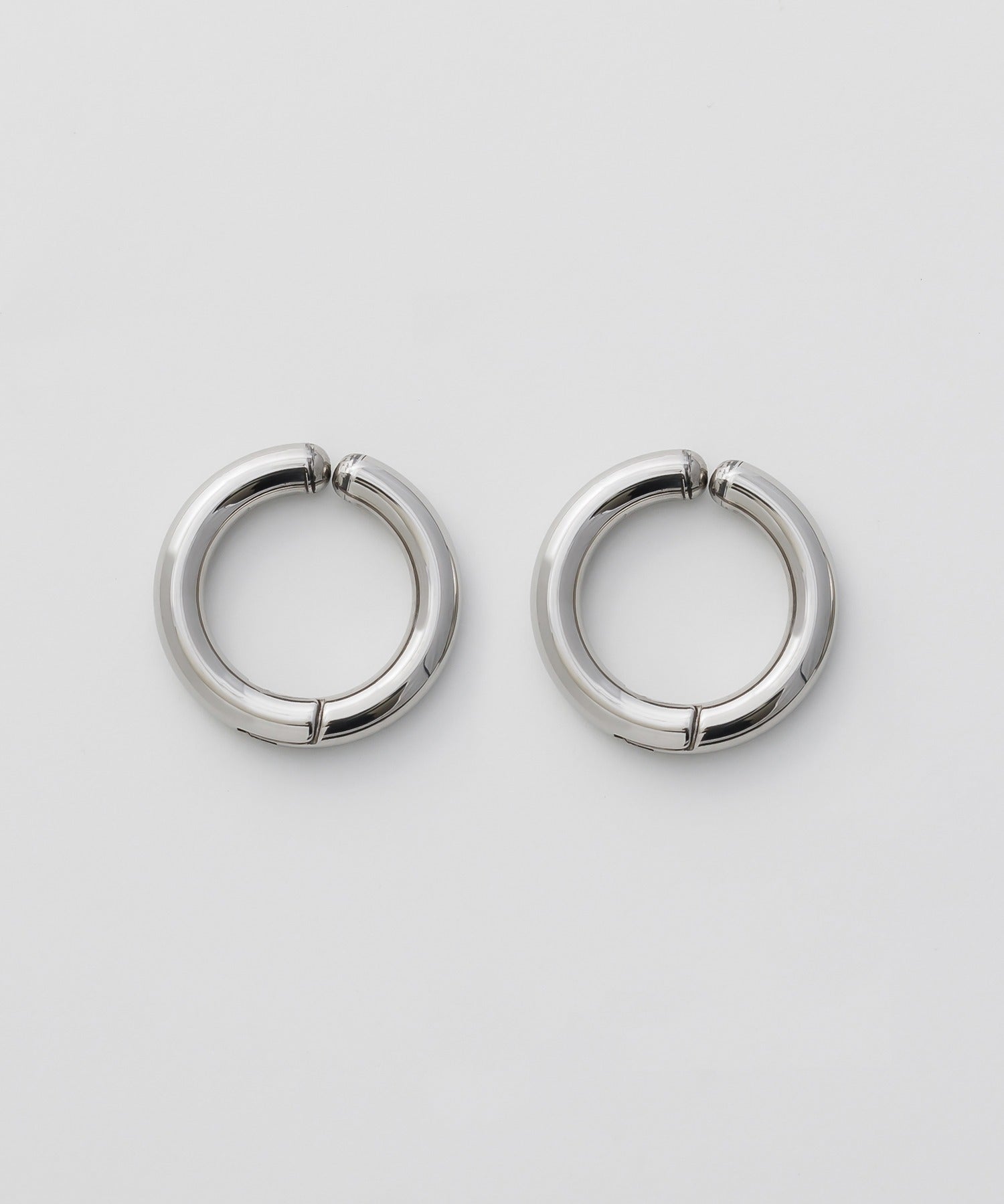 ciite' シーテ イヤリング 【 金属アレルギー対応 】 ワンタッチ クリップフープイヤリング <ホールド力 UP> サージカルステンレス (両耳用)