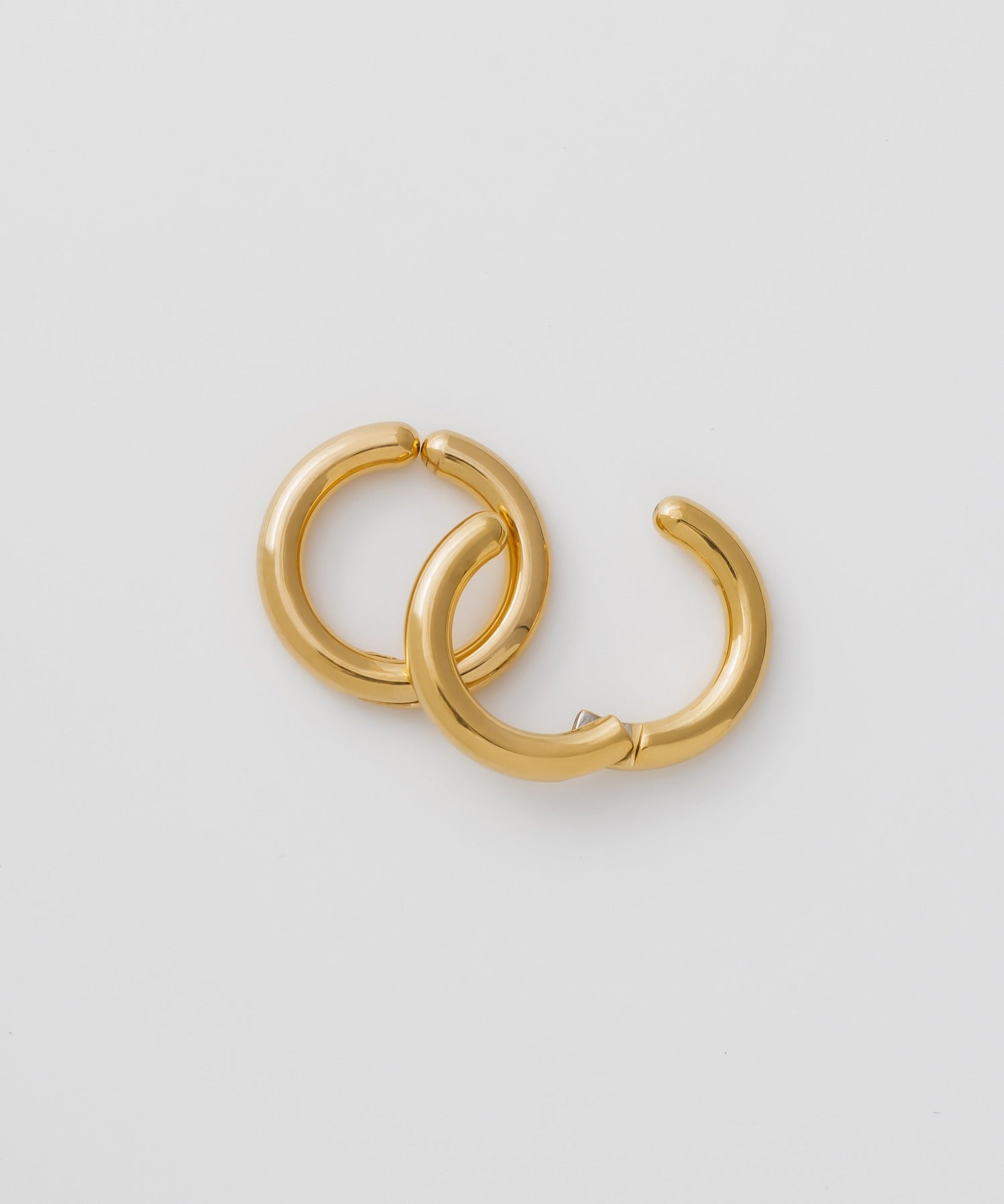 ciite' シーテ イヤリング 【 金属アレルギー対応 】 ワンタッチ クリップフープイヤリング <ホールド力 UP> サージカルステンレス (両耳用)