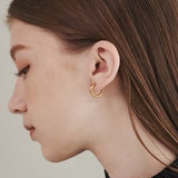 ciite' シーテ イヤリング 【 金属アレルギー対応 】 ワンタッチ クリップフープイヤリング <ホールド力 UP> サージカルステンレス (両耳用)