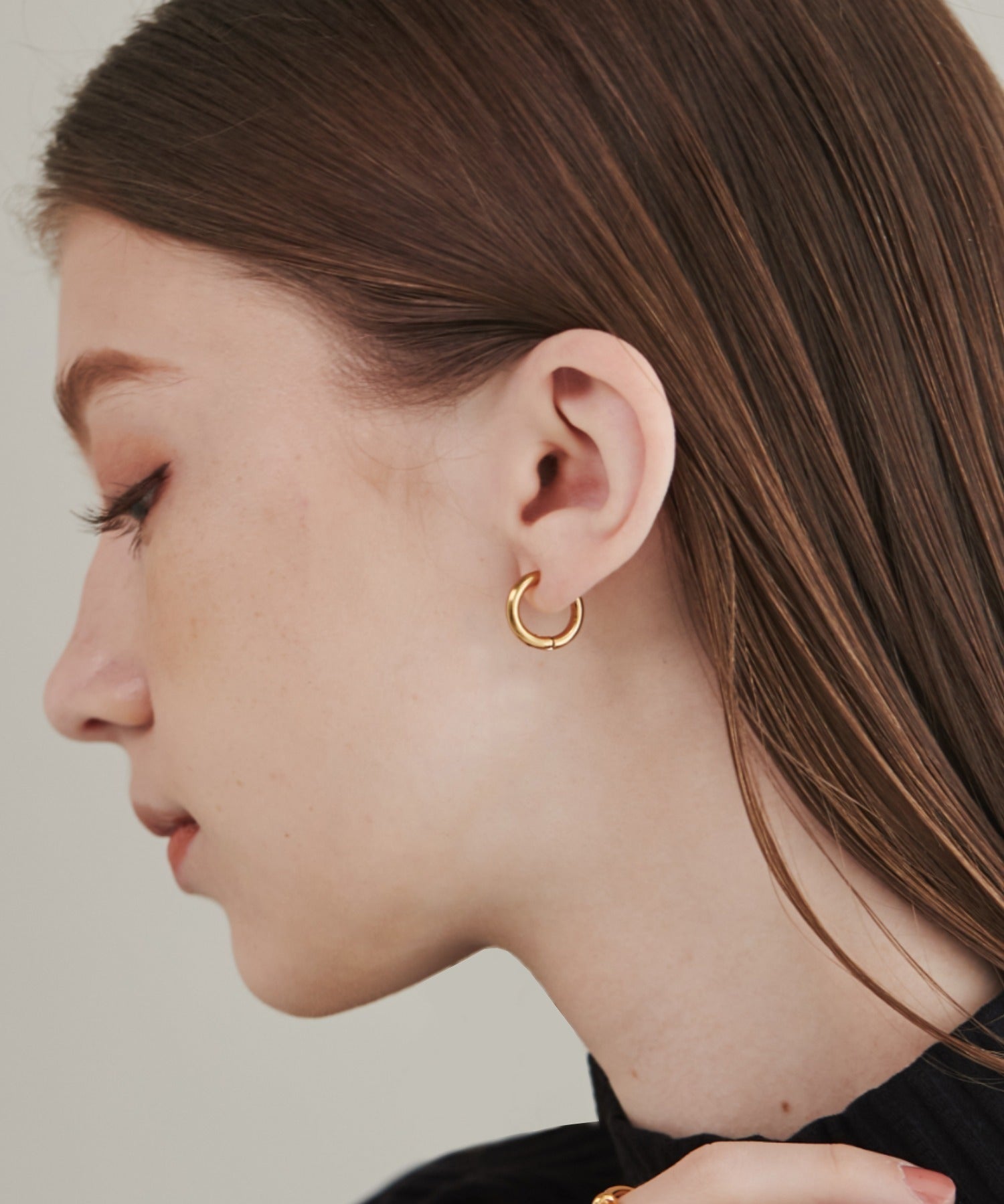 ciite' シーテ イヤリング 【 金属アレルギー対応 】 ワンタッチ クリップフープイヤリング <ホールド力 UP> サージカルステンレス (両耳用)