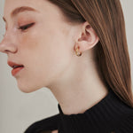 ciite' シーテ イヤリング 【 金属アレルギー対応 】 ワンタッチ クリップフープイヤリング <ホールド力 UP> サージカルステンレス (両耳用)