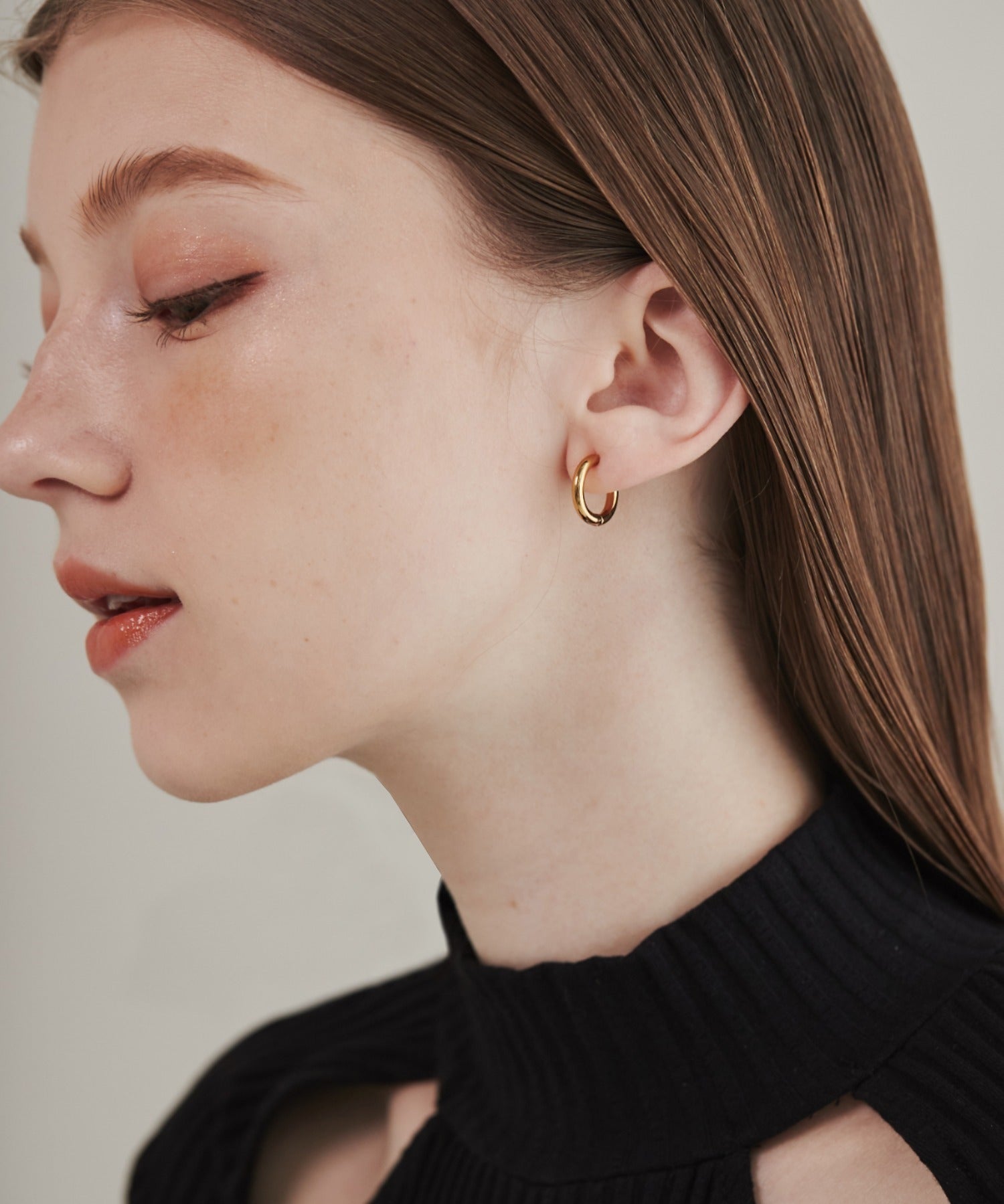 ciite' シーテ イヤリング 【 金属アレルギー対応 】 ワンタッチ クリップフープイヤリング <ホールド力 UP> サージカルステンレス (両耳用)