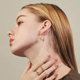 ciite' シーテ ピアス（両耳用） 【 金属アレルギー対応 】 シズクフープピアス サージカルステンレス