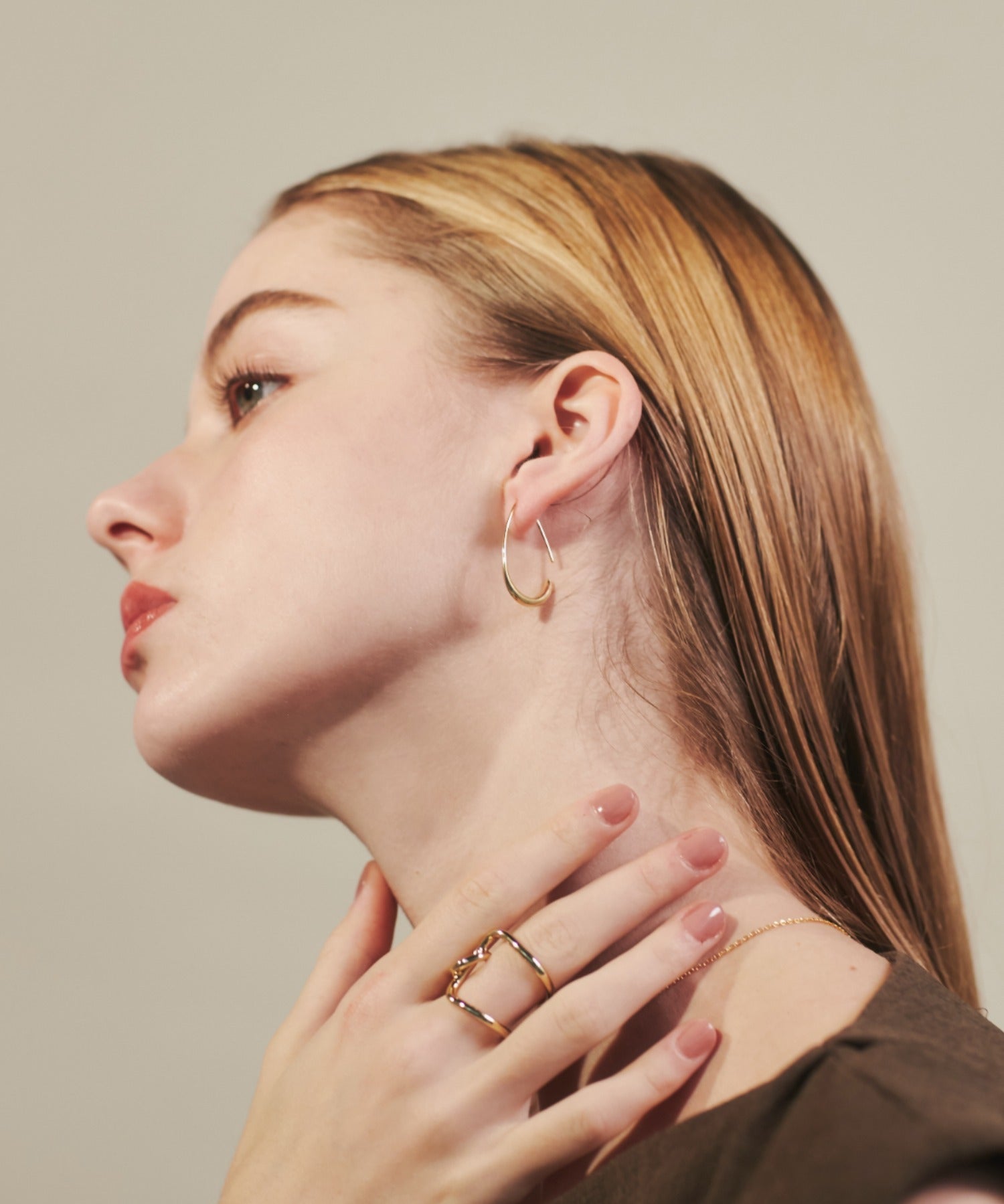 ciite' シーテ ピアス（両耳用） 【 金属アレルギー対応 】 シズクフープピアス サージカルステンレス