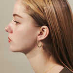 ciite' シーテ ピアス（両耳用） 【 金属アレルギー対応 】 シズクフープピアス サージカルステンレス