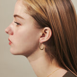 ciite' シーテ ピアス（両耳用） 【 金属アレルギー対応 】 シズクフープピアス サージカルステンレス