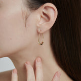 ciite' シーテ ピアス（両耳用） 【 金属アレルギー対応 】 シズクフープピアス サージカルステンレス