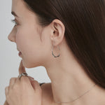 ciite' シーテ ピアス（両耳用） 【 金属アレルギー対応 】 シズクフープピアス サージカルステンレス