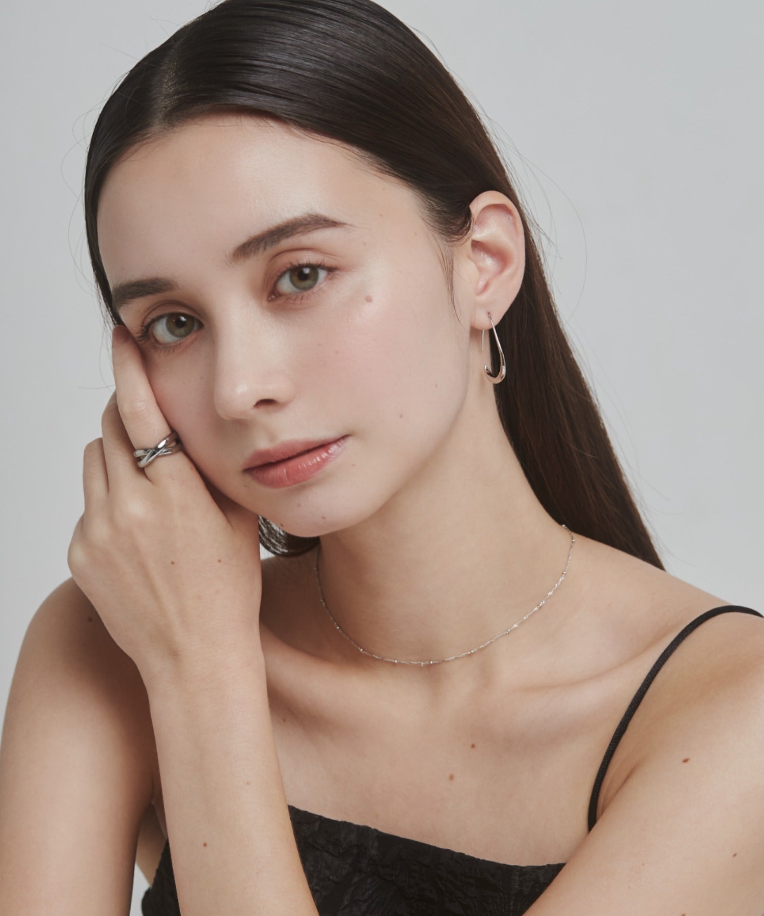 ciite' シーテ ピアス（両耳用） 【 金属アレルギー対応 】 シズクフープピアス サージカルステンレス