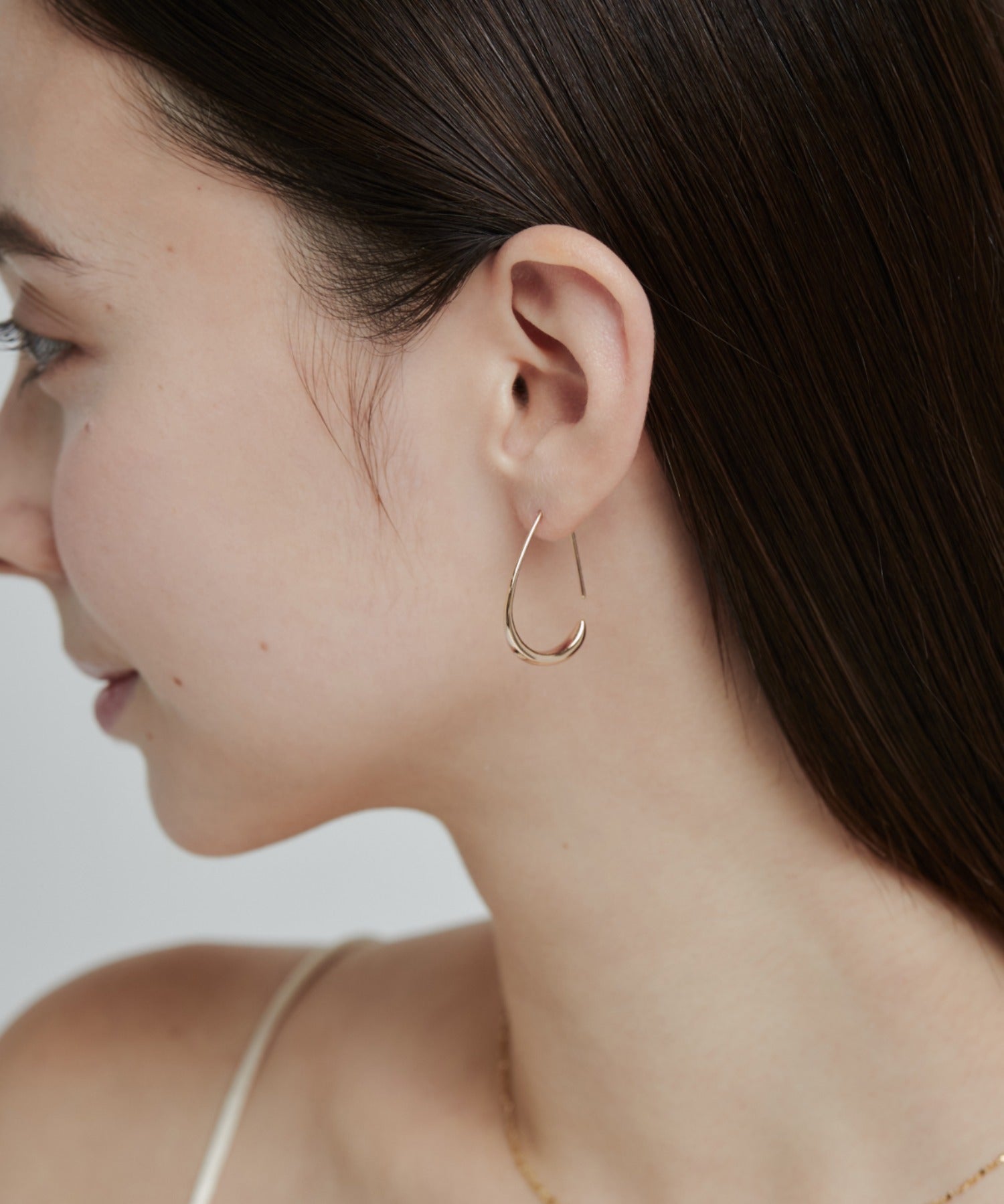 ciite' シーテ ピアス（両耳用） 【 金属アレルギー対応 】 シズクフープピアス サージカルステンレス