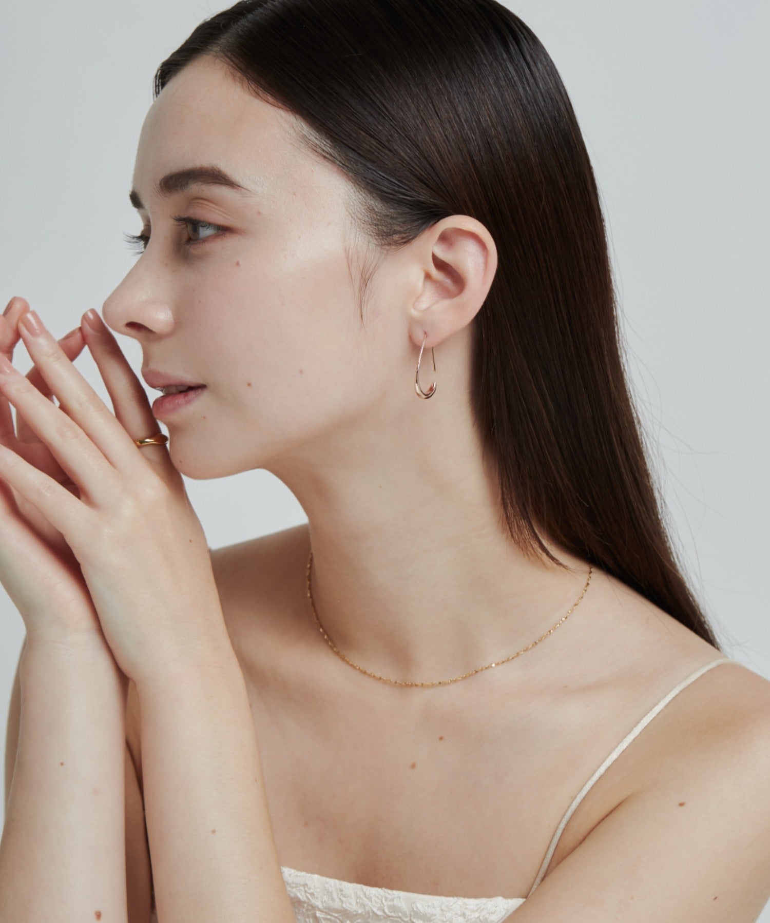 ciite' シーテ ピアス（両耳用） 【 金属アレルギー対応 】 シズクフープピアス サージカルステンレス