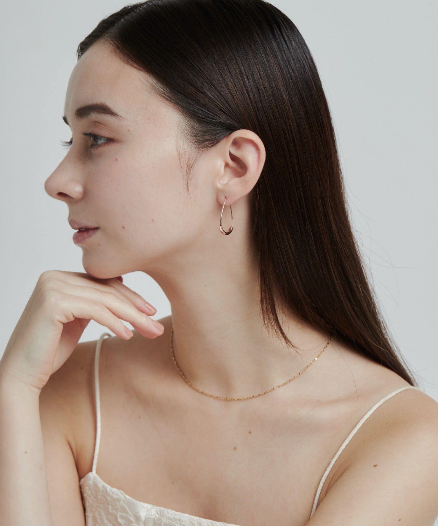 ciite' シーテ ピアス（両耳用） 【 金属アレルギー対応 】 シズクフープピアス サージカルステンレス