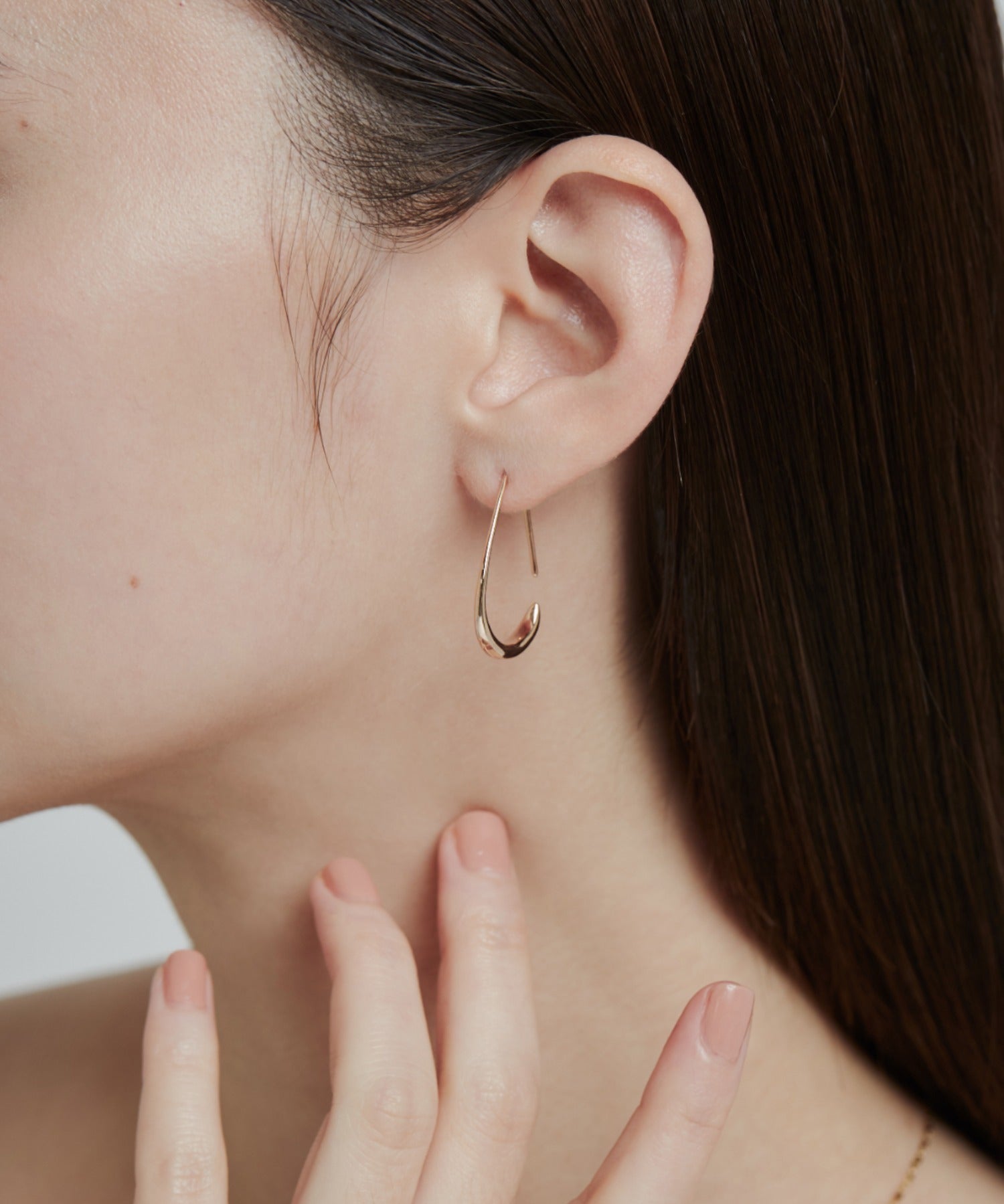 ciite' シーテ ピアス（両耳用） 【 金属アレルギー対応 】 シズクフープピアス サージカルステンレス