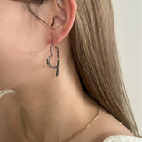 ciite' シーテ ピアス（両耳用） 【 金属アレルギー対応 】 スリングハート リンクピアス サージカルステンレス