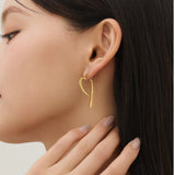 ciite' シーテ ピアス（両耳用） 【 金属アレルギー対応 】 スリングハート リンクピアス サージカルステンレス