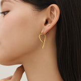 ciite' シーテ ピアス（両耳用） 【 金属アレルギー対応 】 スリングハート リンクピアス サージカルステンレス