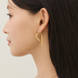 ciite' シーテ ピアス（両耳用） 【 金属アレルギー対応 】 スリングハート リンクピアス サージカルステンレス