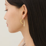 ciite' シーテ ピアス（両耳用） 【 金属アレルギー対応 】 スリングハート リンクピアス サージカルステンレス