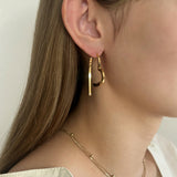 ciite' シーテ ピアス（両耳用） 【 金属アレルギー対応 】 スリングハート リンクピアス サージカルステンレス