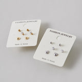 ciite' シーテ ピアス（両耳用） 【 金属アレルギー対応 】 3set pierce / ピアス3セット サージカルステンレス 316L (両耳用)