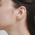 ciite' シーテ ピアス（両耳用） 【 金属アレルギー対応 】 シンプルクロスピアス サージカルステンレス 316L (両耳用)