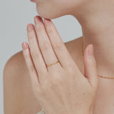 ciite' シーテ リング 【 金属アレルギー対応 】クロスデザインリング サージカルステンレス ゴールド