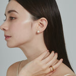 ciite' シーテ ピアス（両耳用） 【8mm】 選べるパールピアス （コットンパール / アクリルパール） (両耳用)