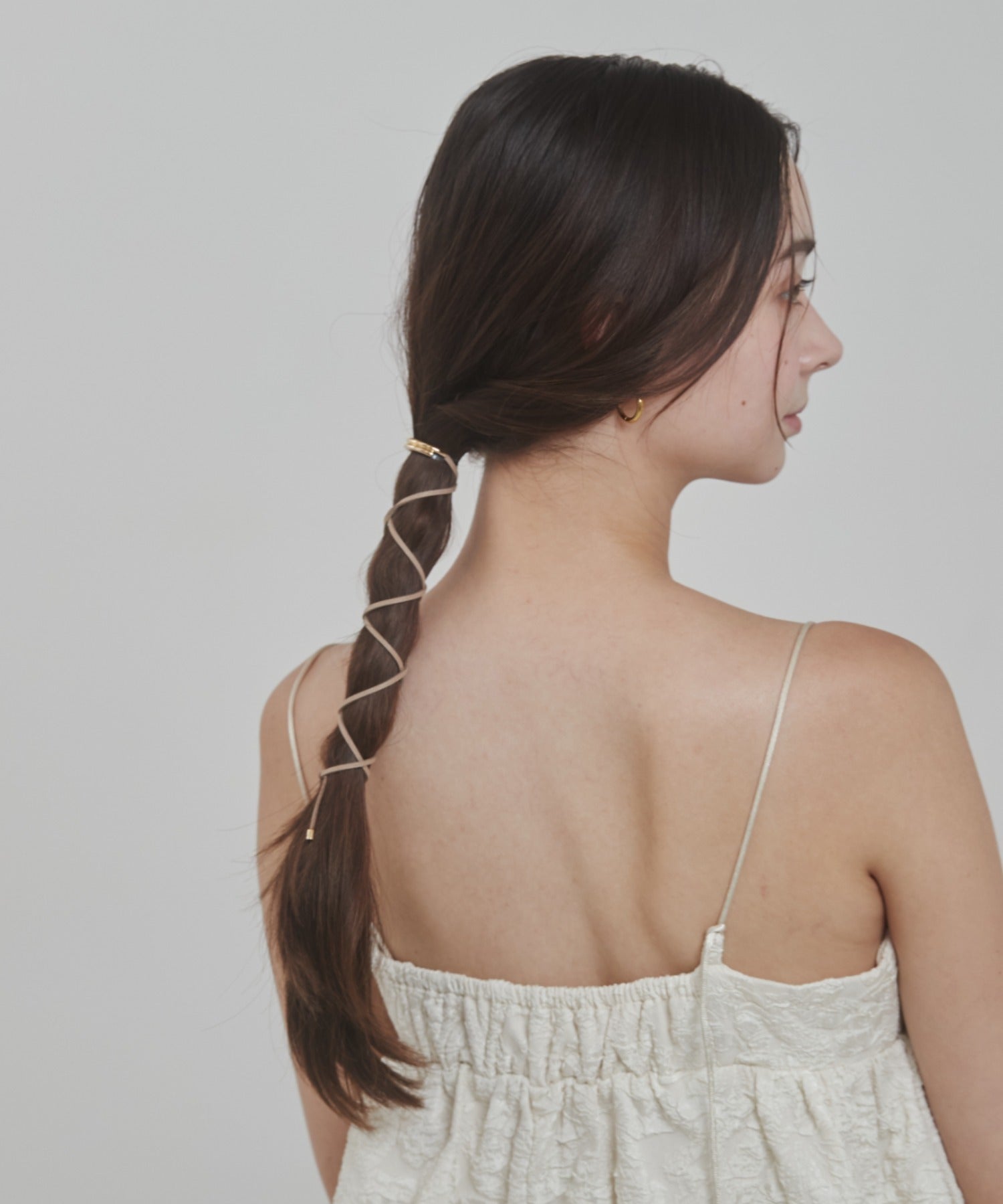 ciite' シーテ ヘアアクセサリー グルグルヘアフックスエードリボン