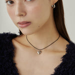 ciite' シーテ ネックレス メタルハートトップ コードチョーカー / ネックレス