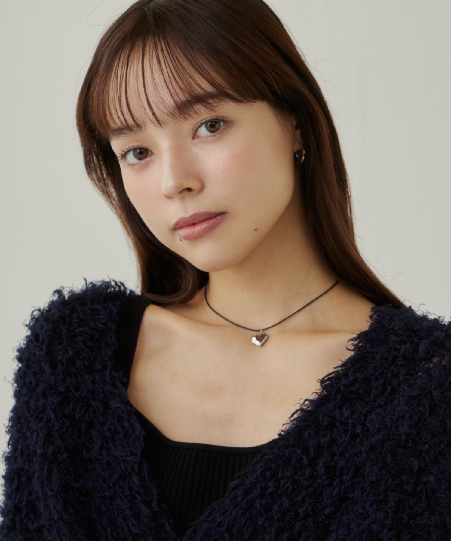 ciite' シーテ ネックレス メタルハートトップ コードチョーカー / ネックレス