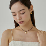 ciite' シーテ ネックレス メタルハートトップ コードチョーカー / ネックレス