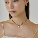 ciite' シーテ ネックレス メタルハートトップ コードチョーカー / ネックレス