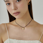 ciite' シーテ ネックレス メタルハートトップ コードチョーカー / ネックレス