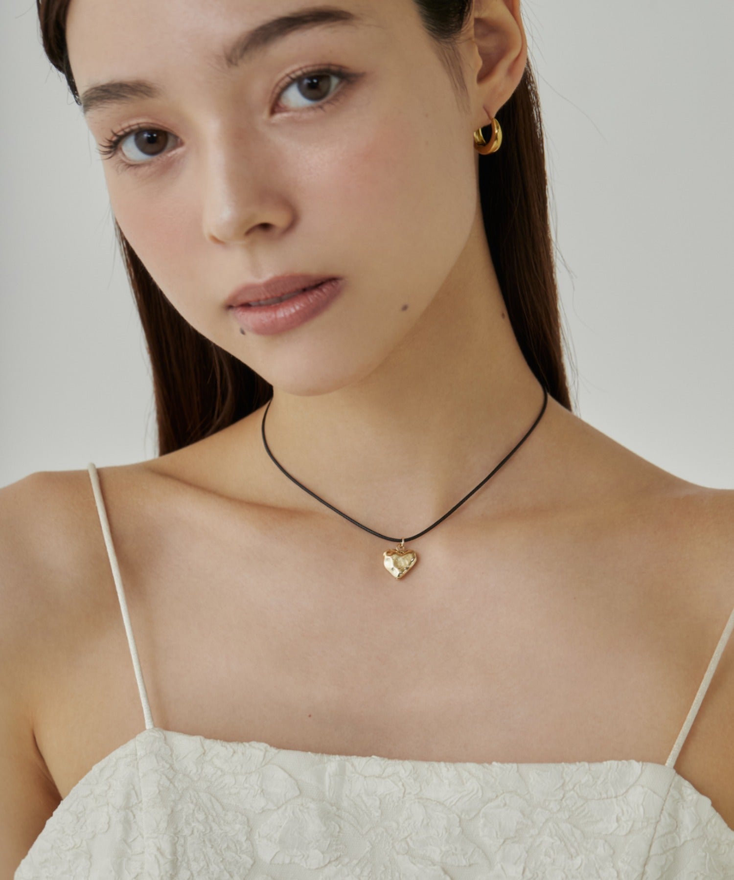 ciite' シーテ ネックレス メタルハートトップ コードチョーカー / ネックレス