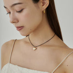 ciite' シーテ ネックレス メタルハートトップ コードチョーカー / ネックレス