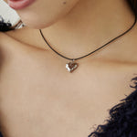 ciite' シーテ ネックレス メタルハートトップ コードチョーカー / ネックレス