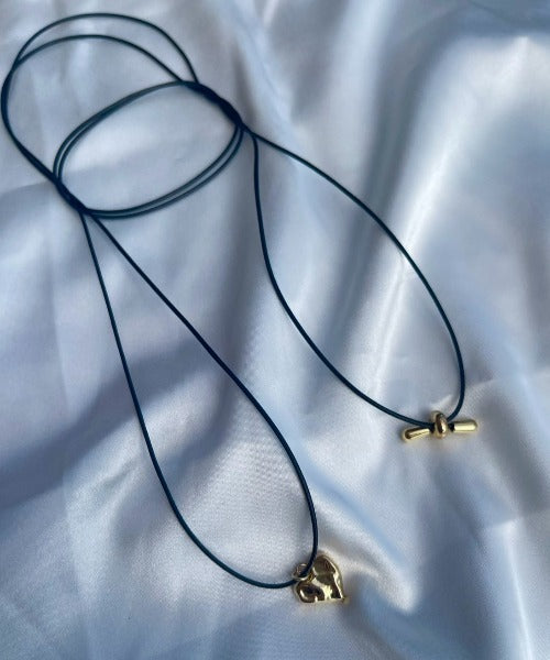 ciite' シーテ ネックレス メタルハートトップ コードチョーカー / ネックレス