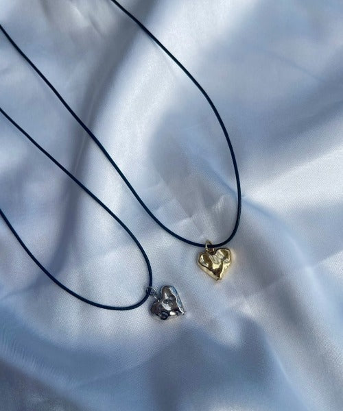 ciite' シーテ ネックレス メタルハートトップ コードチョーカー / ネックレス