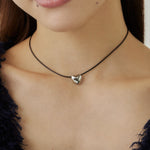 ciite' シーテ ネックレス メタルハートトップ コードチョーカー / ネックレス