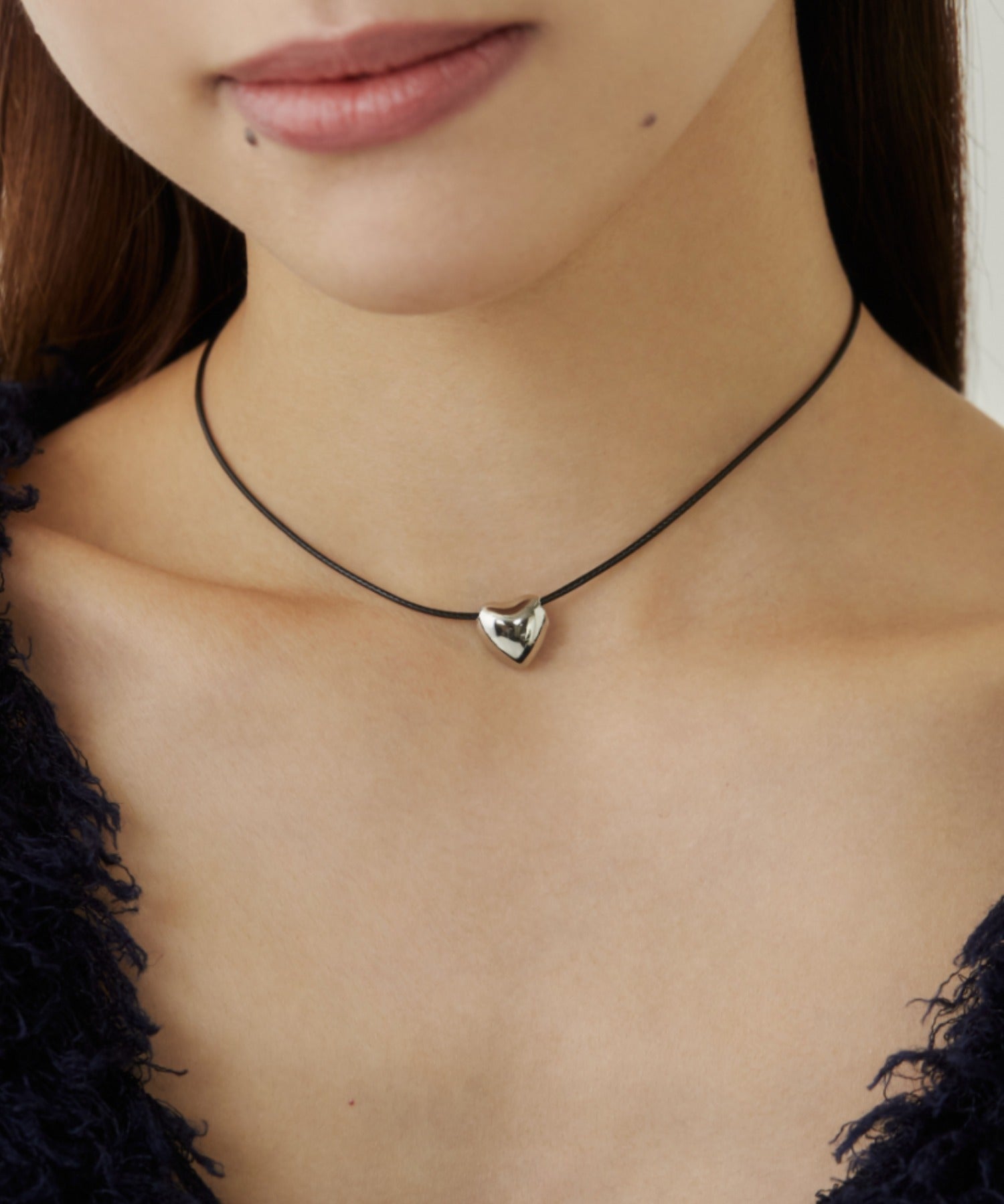 ciite' シーテ ネックレス メタルハートトップ コードチョーカー / ネックレス