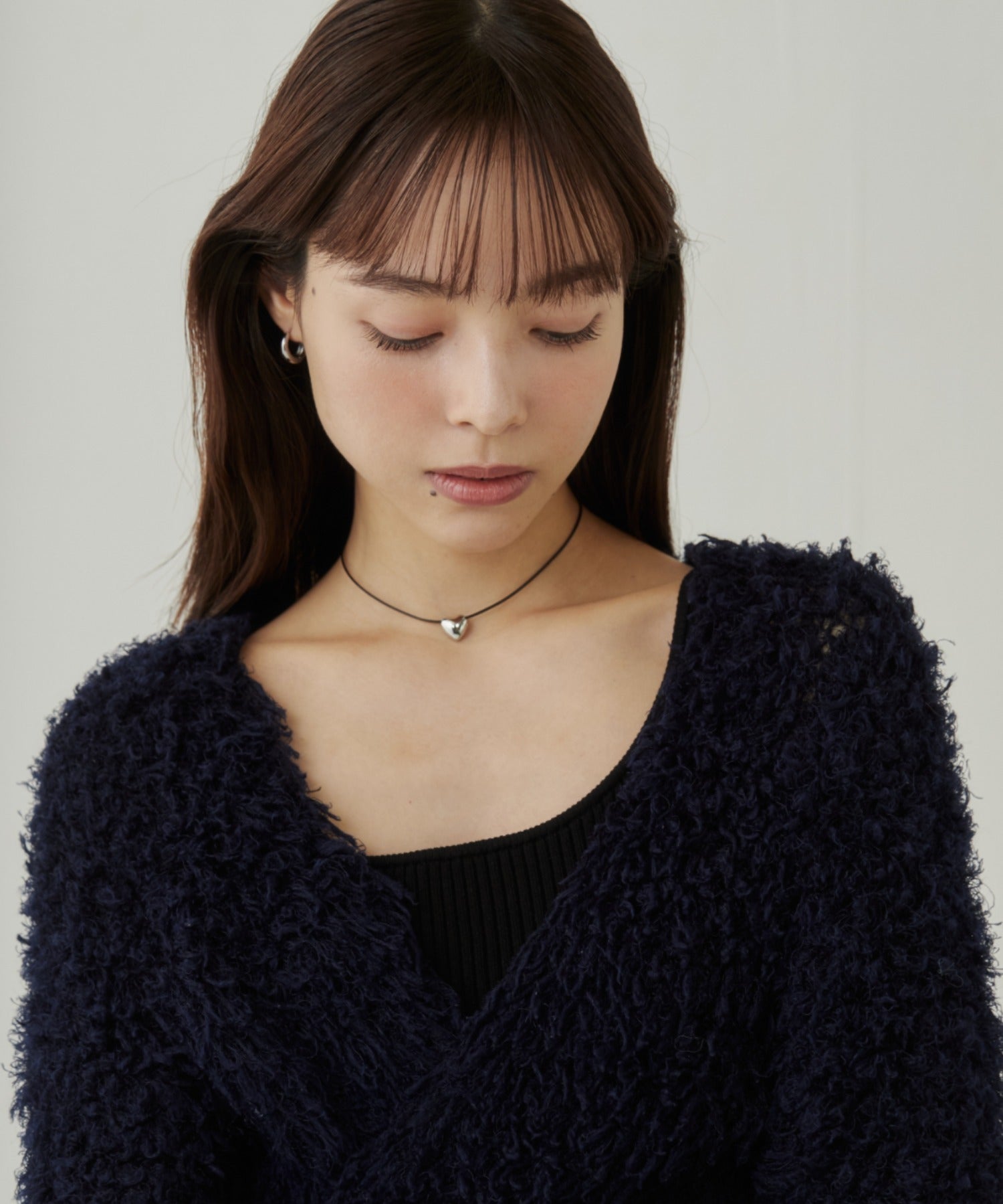 ciite' シーテ ネックレス メタルハートトップ コードチョーカー / ネックレス