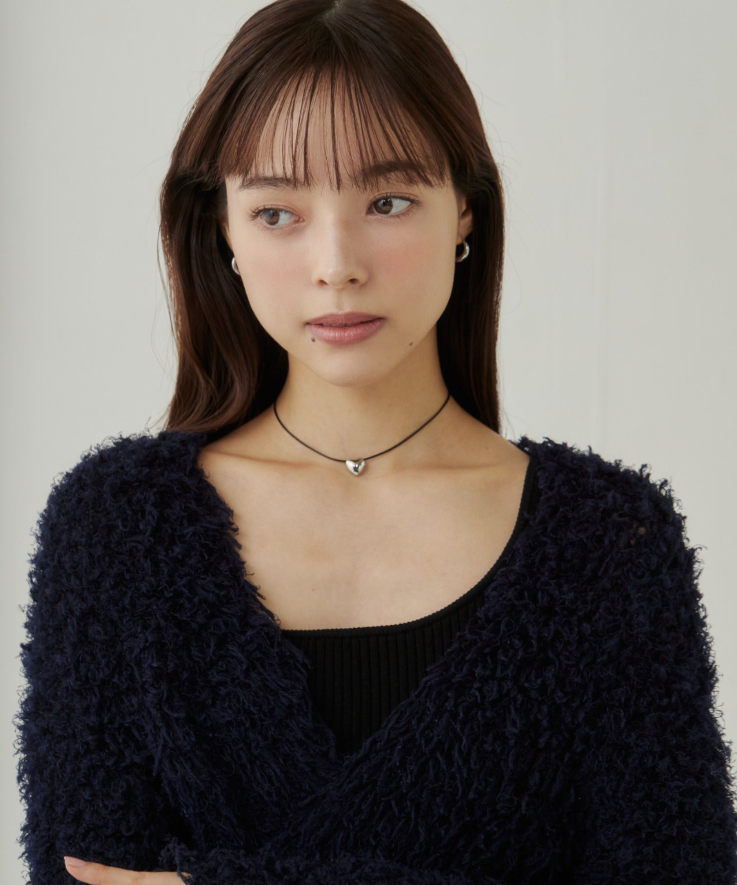 ciite' シーテ ネックレス メタルハートトップ コードチョーカー / ネックレス