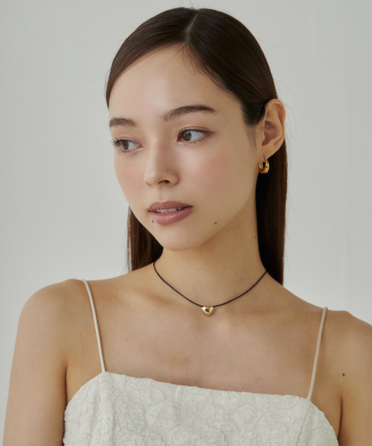 ciite' シーテ ネックレス メタルハートトップ コードチョーカー / ネックレス