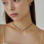 ciite' シーテ ネックレス メタルハートトップ コードチョーカー / ネックレス