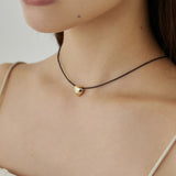 ciite' シーテ ネックレス メタルハートトップ コードチョーカー / ネックレス