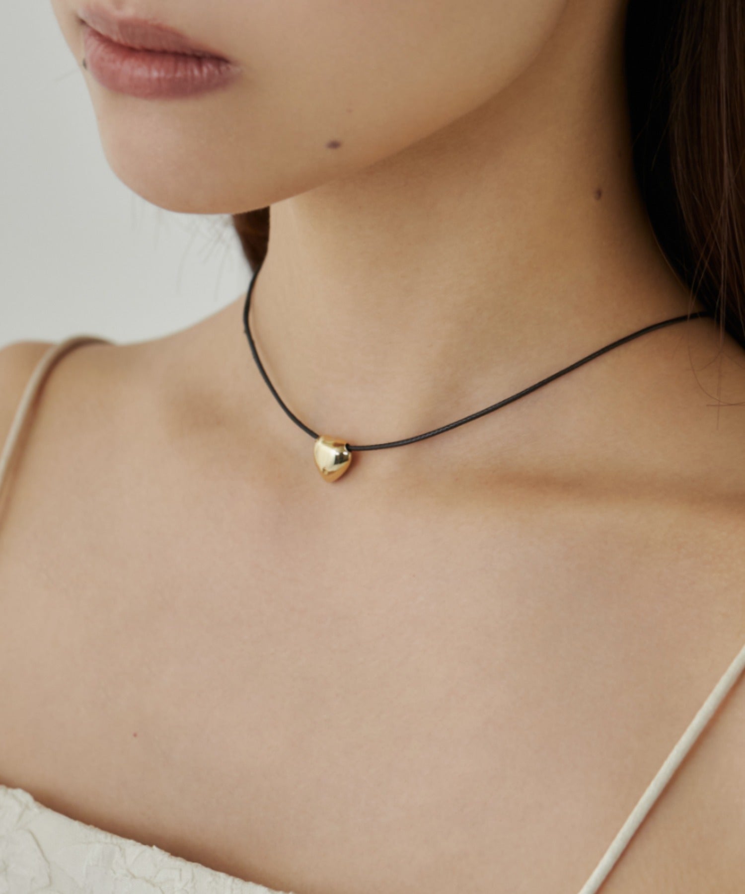 ciite' シーテ ネックレス メタルハートトップ コードチョーカー / ネックレス