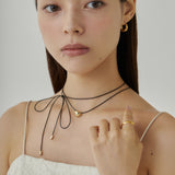 ciite' シーテ ネックレス メタルハートトップ コードチョーカー / ネックレス