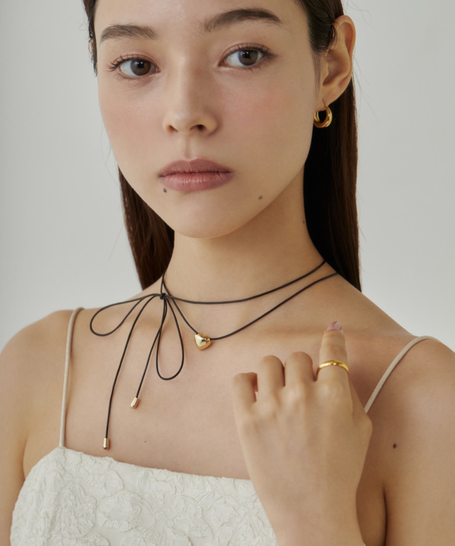 ciite' シーテ ネックレス メタルハートトップ コードチョーカー / ネックレス