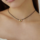 ciite' シーテ ネックレス メタルハートトップ コードチョーカー / ネックレス