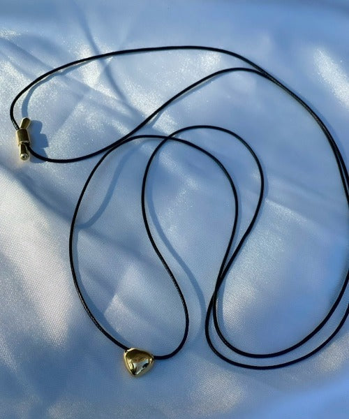 ciite' シーテ ネックレス メタルハートトップ コードチョーカー / ネックレス